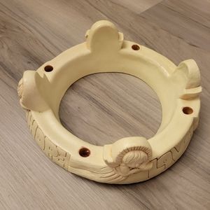 Advent Wreath Christmas Decor Taper Candle Holder Abbey Press 8"